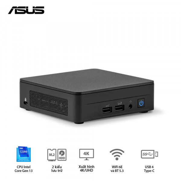 Máy tính mini Asus NUC 13 Pro Tall NUC13ANHH5 (Core i5 13420H/ NoOS)