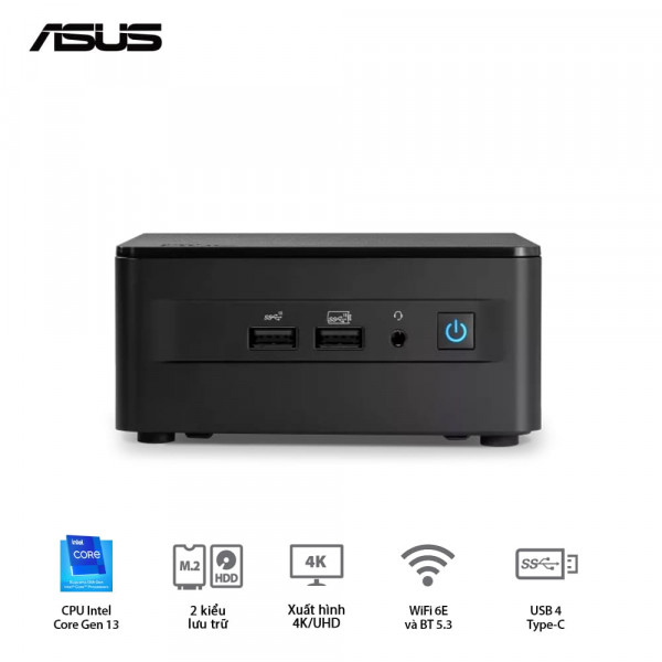 Máy tính mini Asus NUC 13 Pro Tall NUC13ANHH5 (Core i5 13420H/ NoOS)