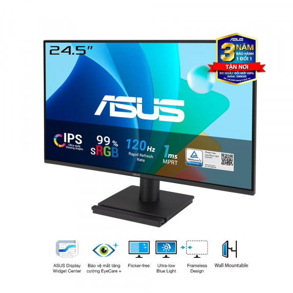 Màn hình ASUS VA259HGA (24.5Inch/ Full HD/ 1ms/ 120Hz/ IPS/ Loa)