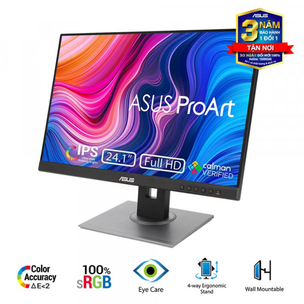 Màn hình Asus ProArt PA248QFV (24Inch/ WUXGA (1920x1200)/ 5ms/ 100HZ/ IPS/ Loa)