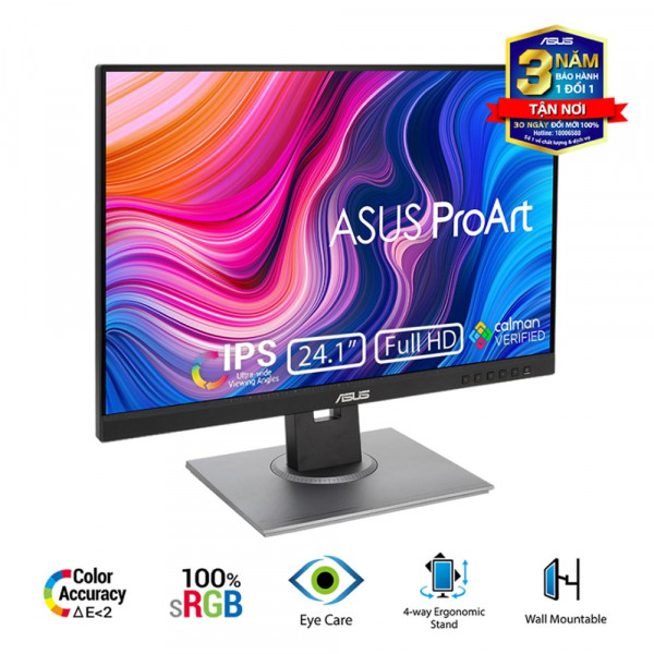 Màn hình Asus ProArt PA248QFV (24Inch/ WUXGA (1920x1200)/ 5ms/ 100HZ/ IPS/ Loa)