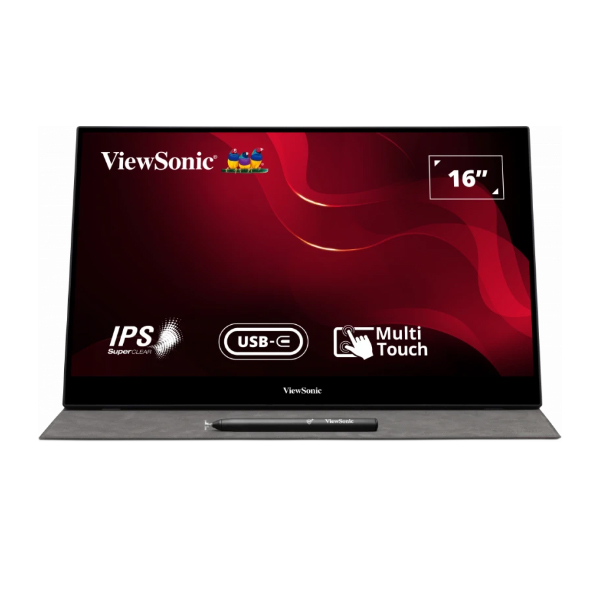 Màn hình di động cảm ứng ViewSonic Viewsonic TD1655 (15.6Inch/ Full HD/ 60HZ/ IPS/ Loa/ USB- C)