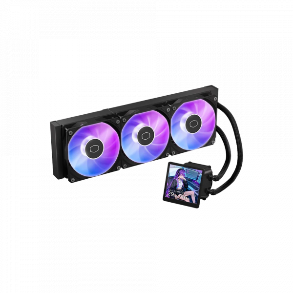 Tản nhiệt AIO CPU Cooler Master MasterLiquid Core LCD 360 4-inch Black