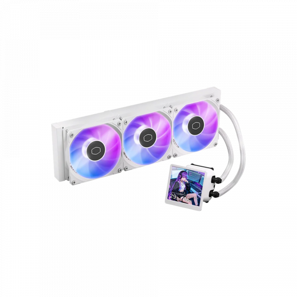 Tản nhiệt AIO CPU Cooler Master MasterLiquid Core LCD 360 4-inch White