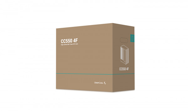 Vỏ Case DeepCool CC550 4F (Mid Tower/Màu đen/Mặt lưới)