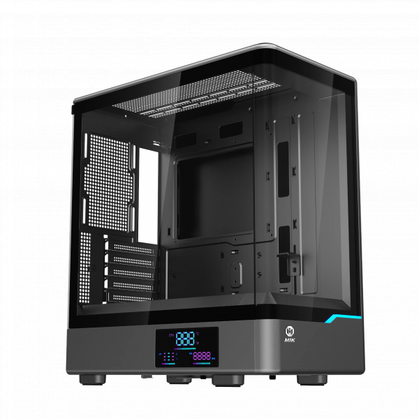 Vỏ Case MIK H7 240 M-ATX (Màu đen/Mặt kính)