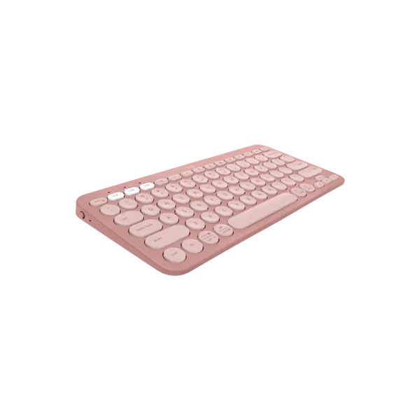 Bàn phím không dây Logitech Pebble Keys 2 K380S (Bluetooth/ Màu hồng)