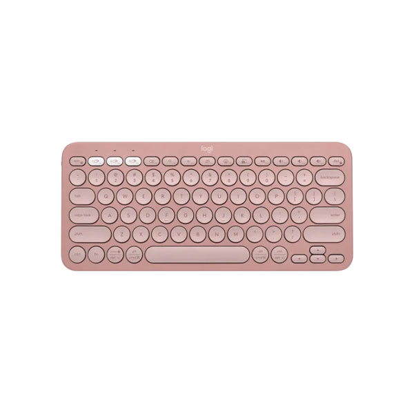 Bàn phím không dây Logitech Pebble Keys 2 K380S (Bluetooth/ Màu hồng)