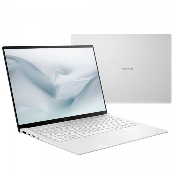 Laptop Asus Zenbook S14 OLED UX5406AA-SU348W (Ultra 9 386H/ 16GB RAM/ 512GB SSD/ 14 inch 3K Touch/ 120Hz/ Win11/ White/ Vỏ nhôm)