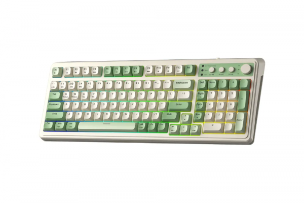 Bàn phím giả cơ AULA S99 (Xanh lá  - Be/ 3 Mode)