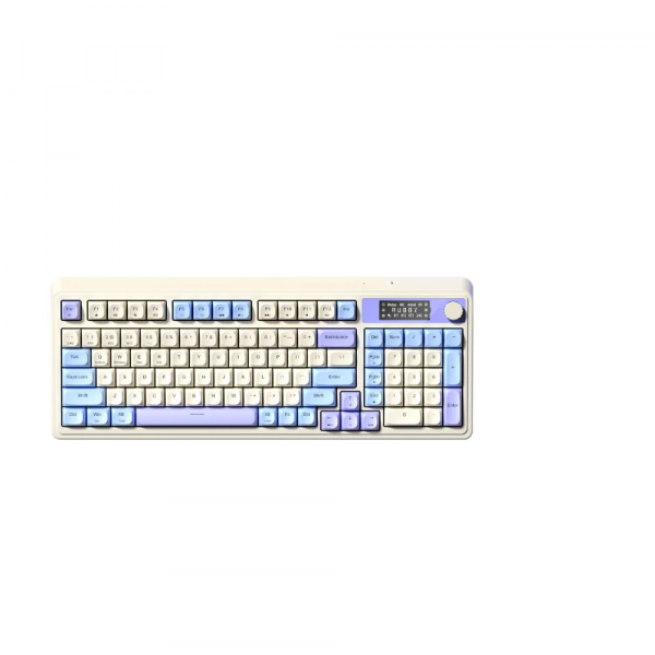 Bàn phím giả cơ AULA S99 Pro (Xanh dương  - Be - Tím/ 3 Mode/ Màn hình Led)