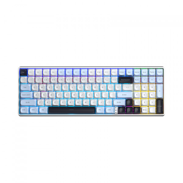 Bàn phím cơ AULA S100 Pro (Brown switch/ Xanh dương - Trắng - Tím đậm/ 3 Mode)