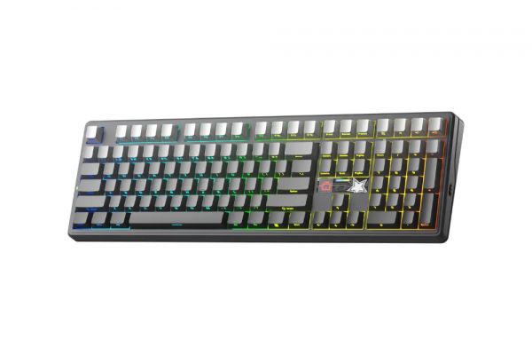 Bàn phím cơ AULA  F108PRO V2 (X3 switch/ Xám - Đen/ 3 Mode)