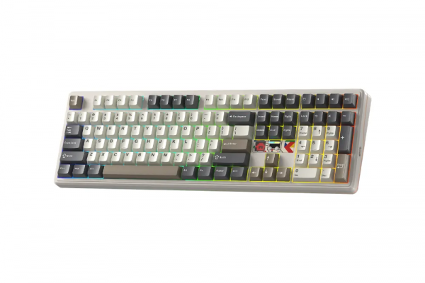 Bàn phím cơ AULA  F108PRO V2 (Panda switch/ Xanh Dương - Be - Nâu/ 3 Mode)