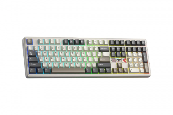 Bàn phím cơ AULA  F108PRO V2 (Panda switch/ Xanh Dương - Be - Nâu/ 3 Mode)