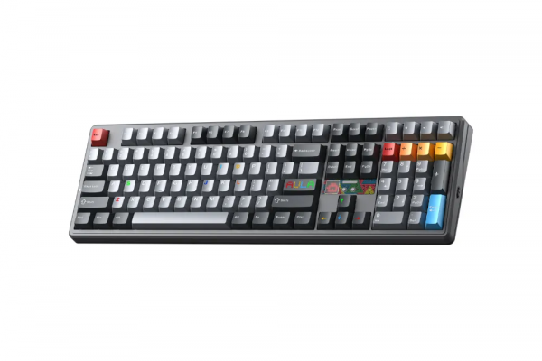 Bàn phím cơ AULA  F108PRO V2 (Seascape switch/ Đen - Xám/ 3 Mode)
